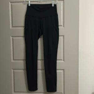 Aerie Black Fleece Lined Leggings with Pockets